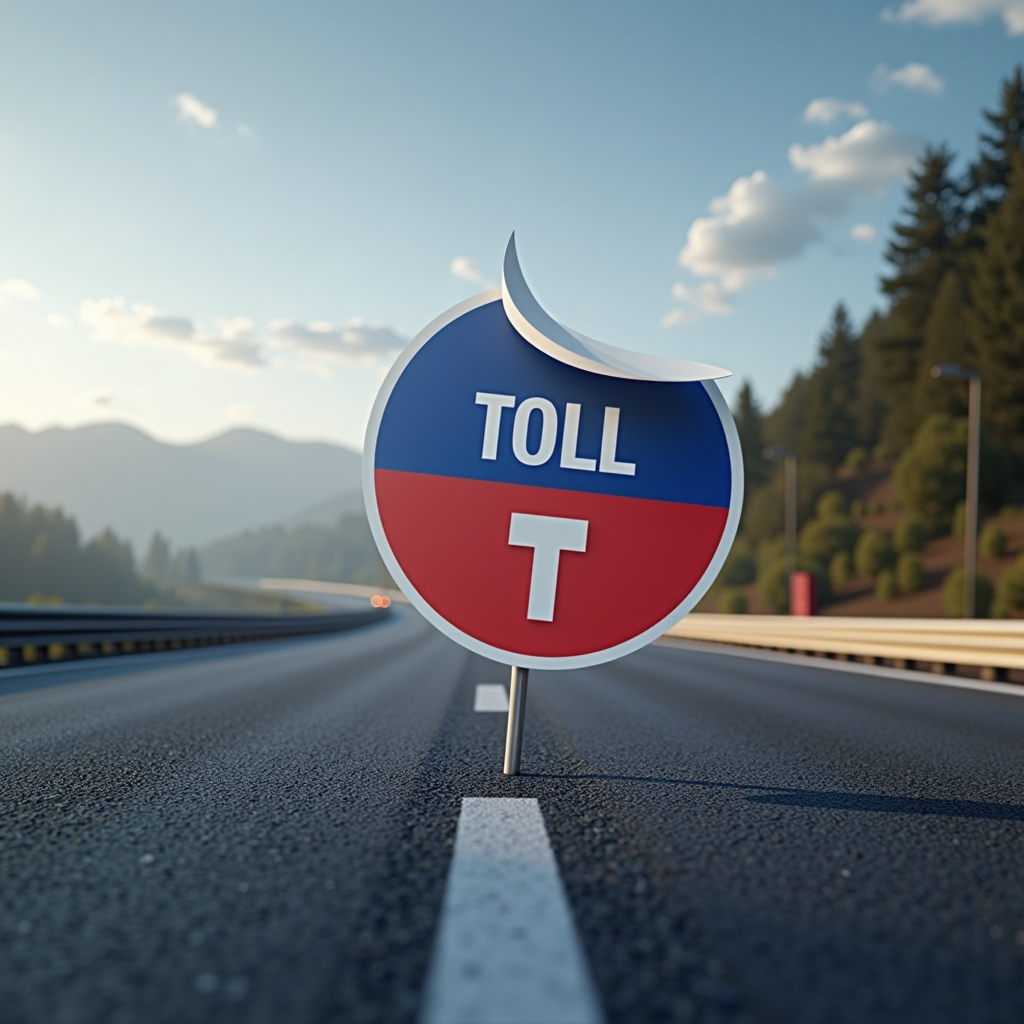 Slovakia Toll Road - DiaExpert Slovakia logo with road and toll sticker symbol