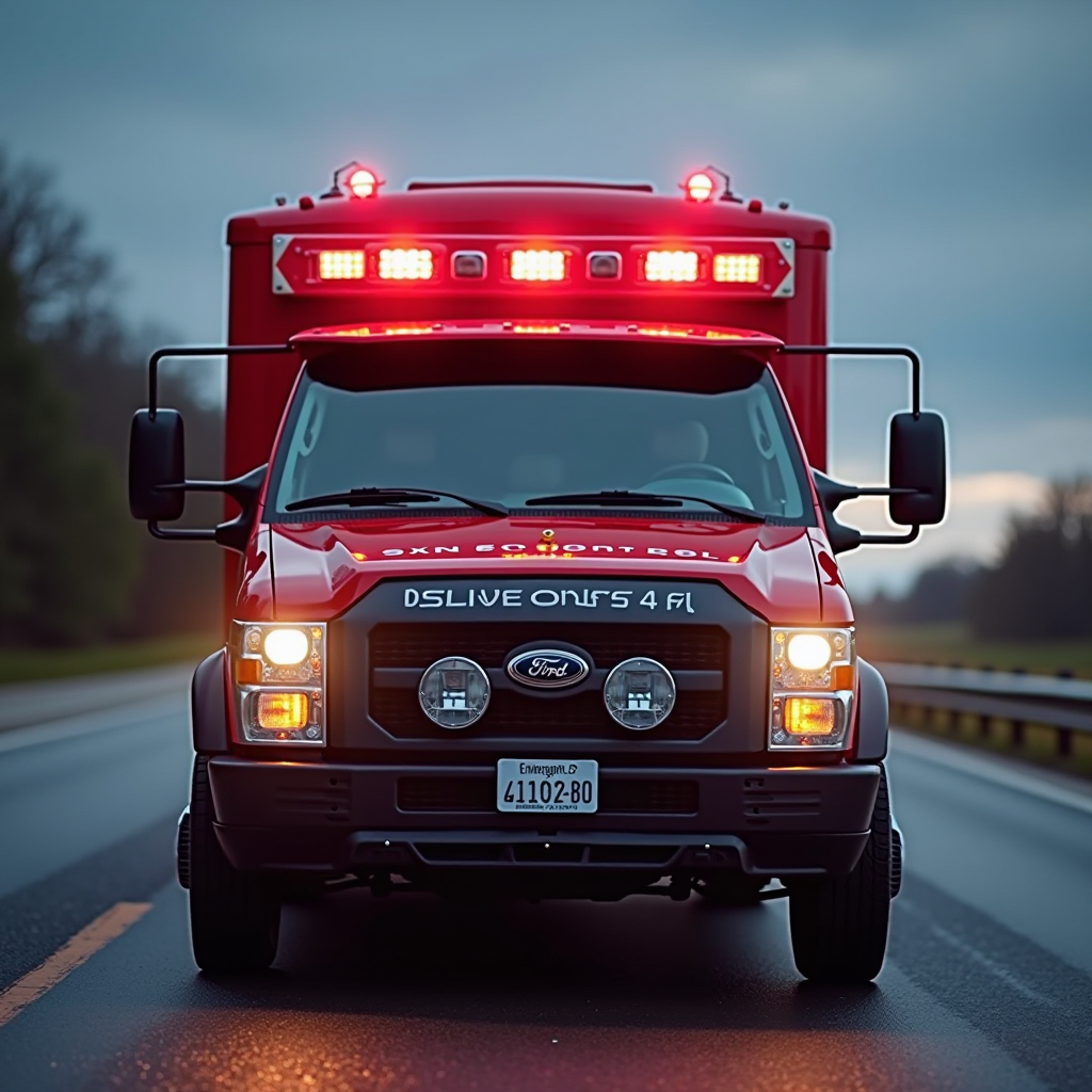 Moderné havarijné vozidlo vybavené špecializovanou technikou a bezpečnostnými svetlami pripravené na okamžitý zásah pri dopravných nehodách na dialnici